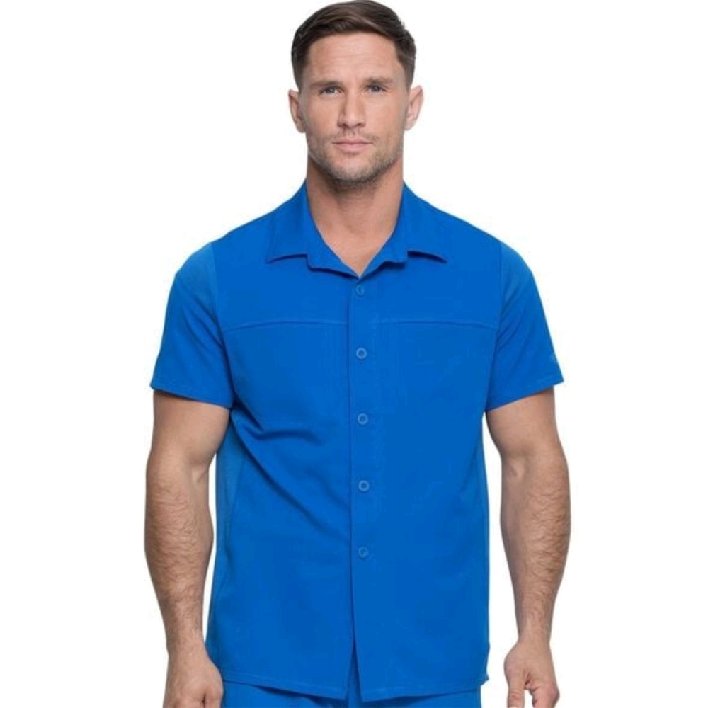 Dickies Dynamix Scrubs Men's Button Front Collar Shirt